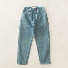 極美品 HATSKI Loose Tapered Denim HTK-22001 HATSKI｜Loose Tapered Denim -Used-IceBlue HTK-22001-U - csew
