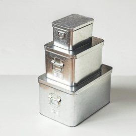 MATSUNOUYA トタン米びつ3個セット f1427cd78fed2849652fab33c2505b