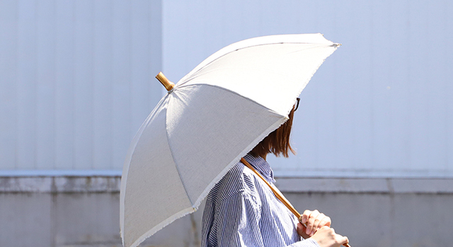 SUR MER リネン無地 晴雨兼用日傘が入荷しました - hushykke(ハシュケ