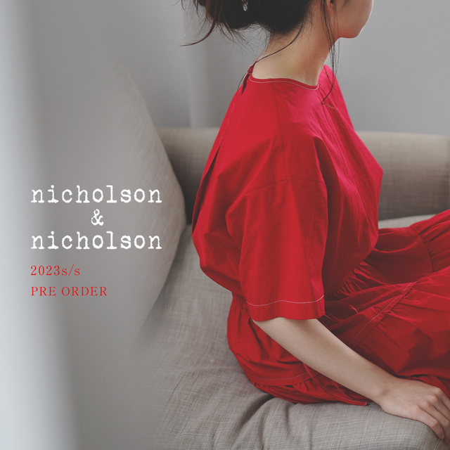 nicholson&nicholson　2WAYワンピース　24SS 日本製 nicholson&nicholson 2WAYワンピース 24SS 日本製 - メルカリ