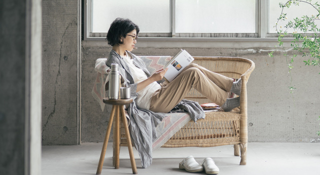 リネンのもんぺ　レンガ リネンのもんぺ レンガ ロングパンツ nuuMonpe 通販 19858046