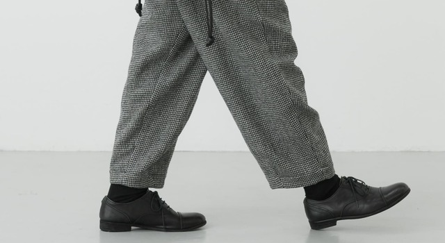 かぐれ 新品 今季 ダブルフェイスイージーパンツ オートミール 2025