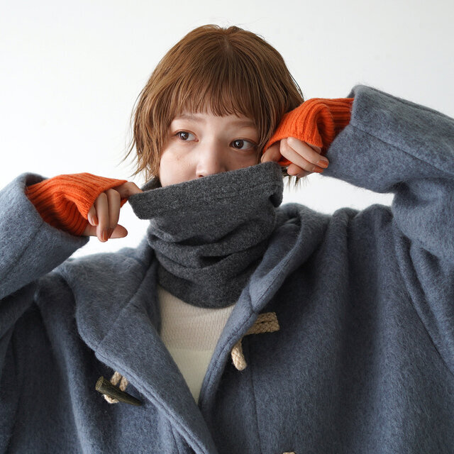 ザシンゾーン ウール 中綿 ダッフルコート ロング グレー