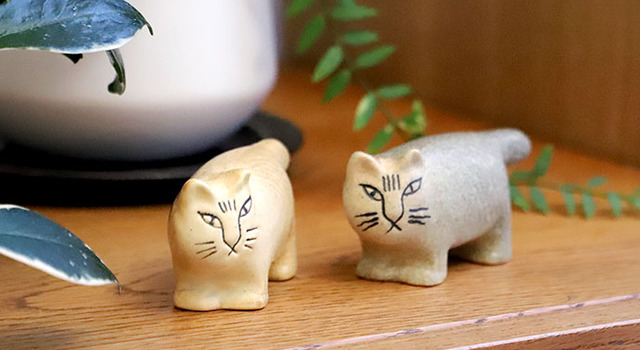 愛らしい、リサ・ラーソンの猫の陶器 - hushykke(ハシュケ