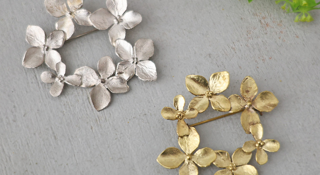 期間限定】あじさいのアクセサリー「noix 個展」 - katakana(カタカナ