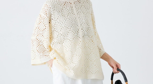 65％off SHOP CHANNEL 佐藤繊維　透かし編み　ジレ　ダークグレー 透かし編みニットブルゾン（15-04IG05-204）｜コムサ（COMME CA