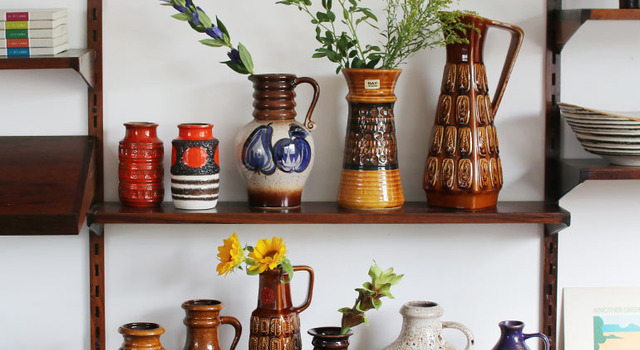 今週の新入荷&再入荷】西ドイツ・Fat lavaの鮮やかなアートポタリー