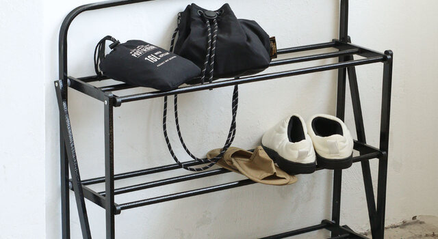 NEW／収納力を手軽にUP◎POST GENERALから折り畳み式シューズラックが