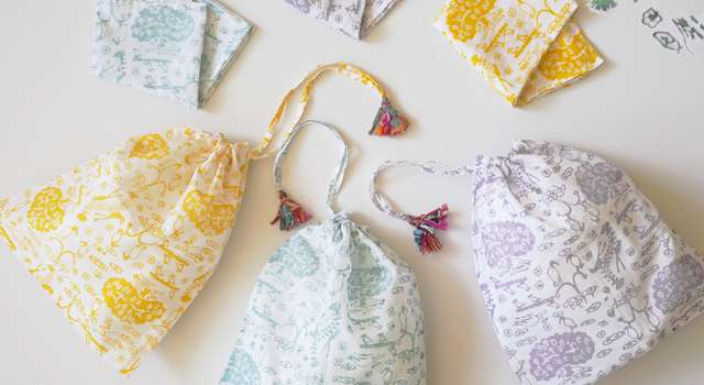 鳥たちの庭 ～手仕事のお話と共にブロックプリント小物の新作2アイテム