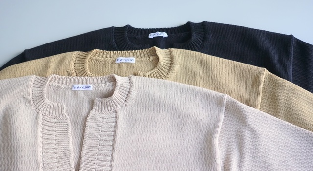 17日迄の価格　homspun コットンウールバルキーツイル　プルオーバー homspunから春の新作がぞくぞくと！vol.2 - haluta(ハルタ