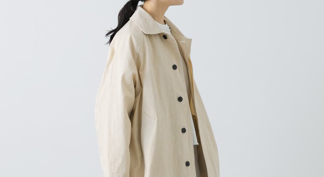 天然素材の風合いが魅力的なステンカラーコート - かぐれ(カグレ