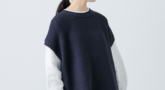 中古・古着通販】KAGURE (カグレ) リネンコットンニットベスト
