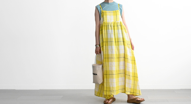 O'NEIL OF DUBLIN チェック柄キャミソールドレス O'NEIL of DUBLIN｜TARTAN CAMISOLE DRESS タータンキャミソール