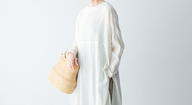 新品　かぐれ　ガーゼロングチュニック ガーゼロングチュニック（チュニック）｜かぐれ（カグレ）の