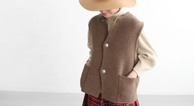 Geo Trowark】サロ別注・ニットベスト💛 - saro(サロ) | キナリノモール