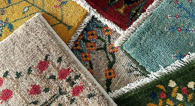 お気に入りの空間に【ミニギャッベ】ぬくもりの手織りラグ - くらし舎