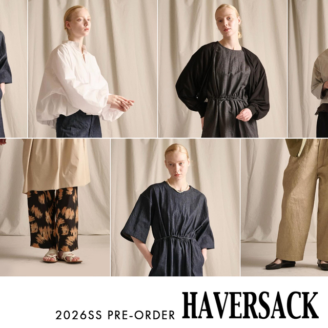 2026SS PRE ORDER [ HAVERSACK ] - Piu di aranciato(ピウディアランチ
