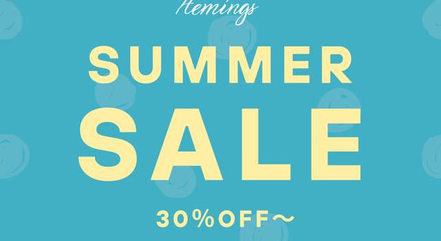 30％OFF🌻SUMMER SALE開催中】今週追加されたセールアイテムをご紹介し