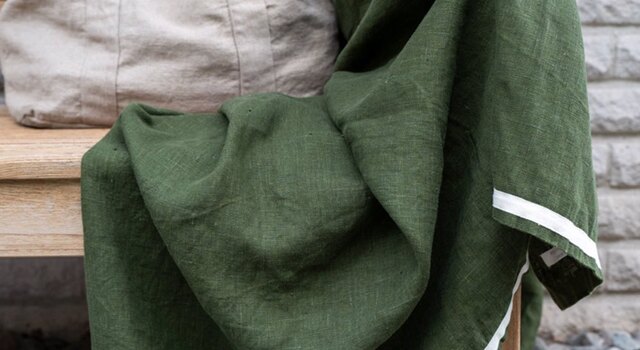 TWEEDMILL マルチカラーブランケット　fog linen work 夏のおうち時間を心地よく。リネン ブランケットのある暮らし - fog