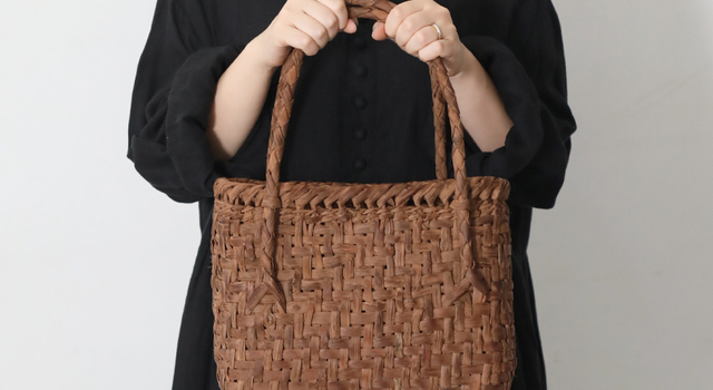 入荷しました！使い込むほどに美しく育つ、筒井幸彦さんの山葡萄かご