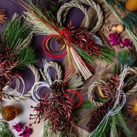 クリスマスにまだ間に合う］お正月にも飾れるサンキライのリース - ex